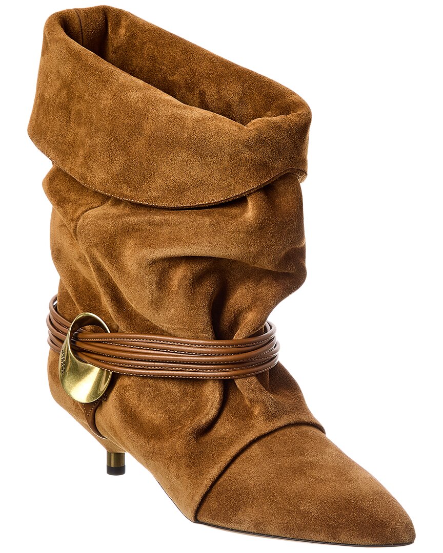 Isabel Marant Edrika Suede Boot In Brown