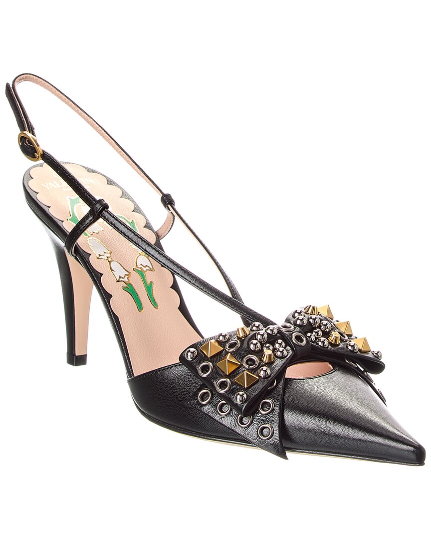 Valentino Vlogo 85 Leather Slingback Pump In Multi
