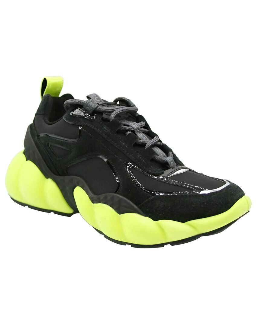 Mcm Suede Sneaker In Black
