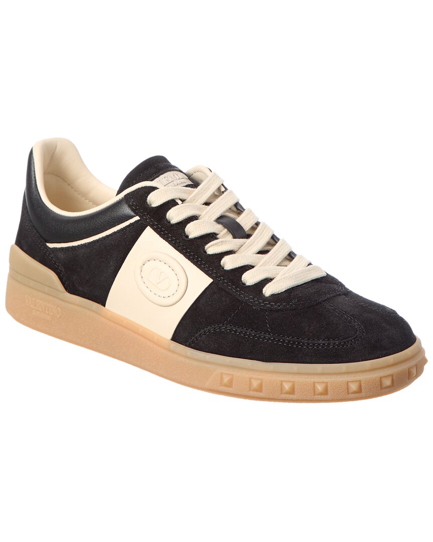 Valentino Garavani Valentino Upvillage Suede Sneaker In Black