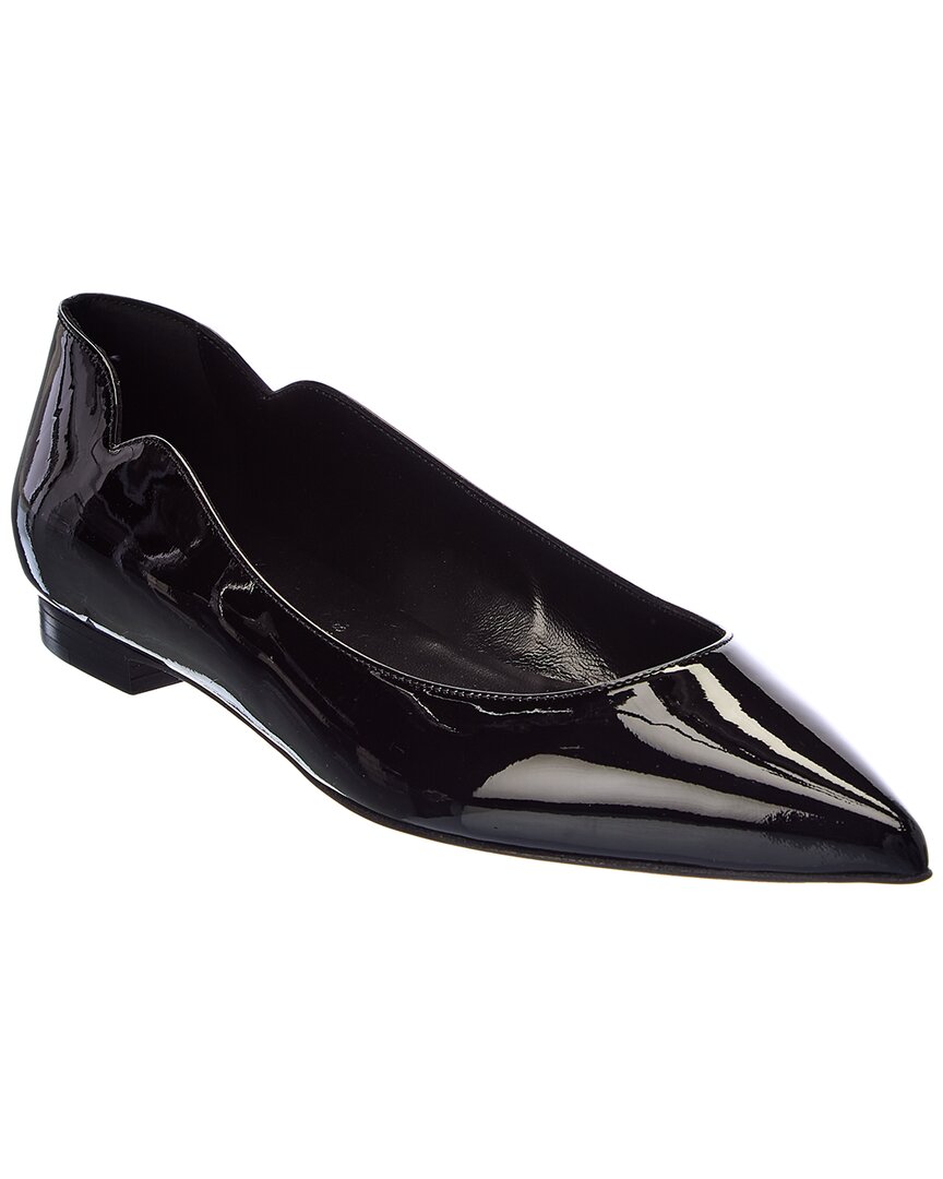 Christian Louboutin Hot Chickita Patent Leather Ballet Flats In Black
