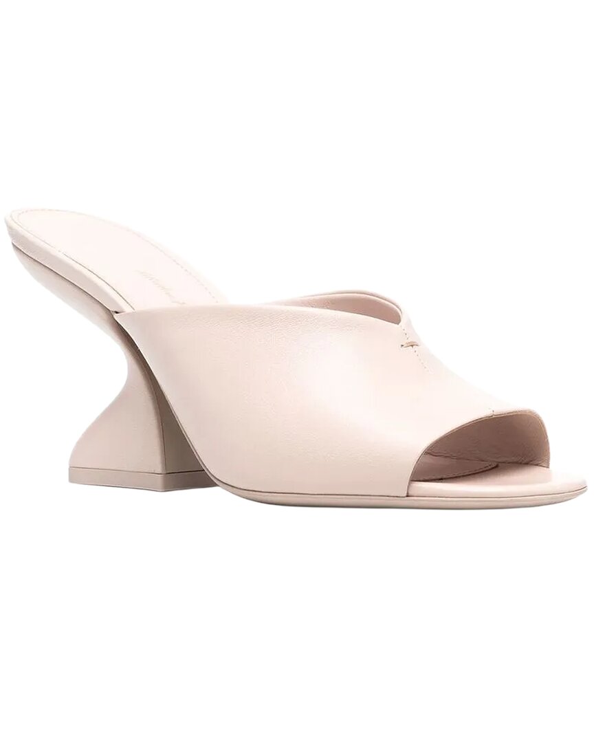 Ferragamo Open Toe Leather Slide