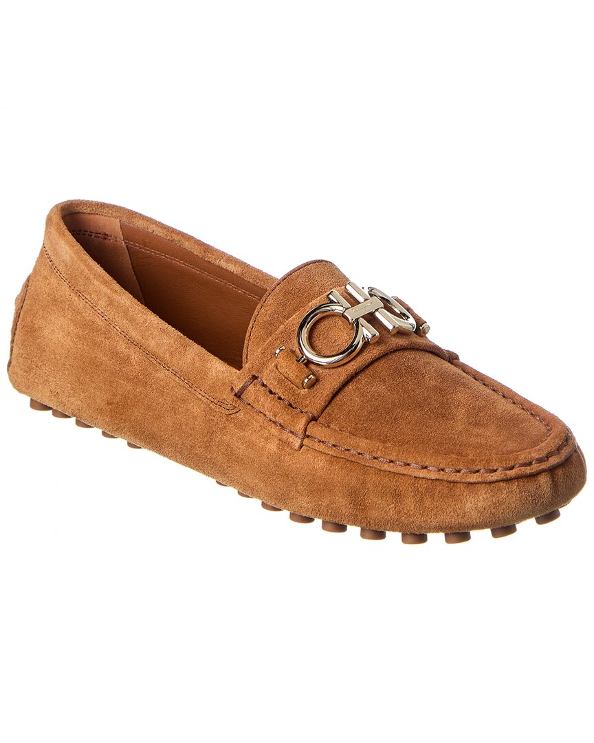 Salvatore Ferragamo Ladies Berra Gancini Driver Moccasin, Brand