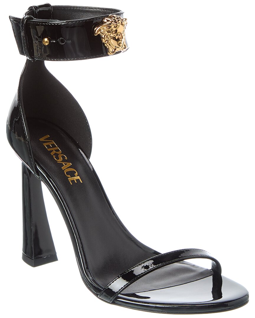 Versace Patent Sandal In Multi