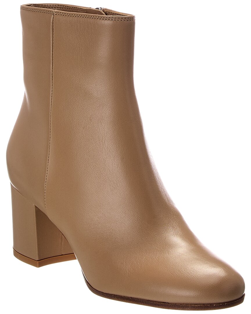 Gianvito Rossi Margaux 60 Leather Bootie In Brown