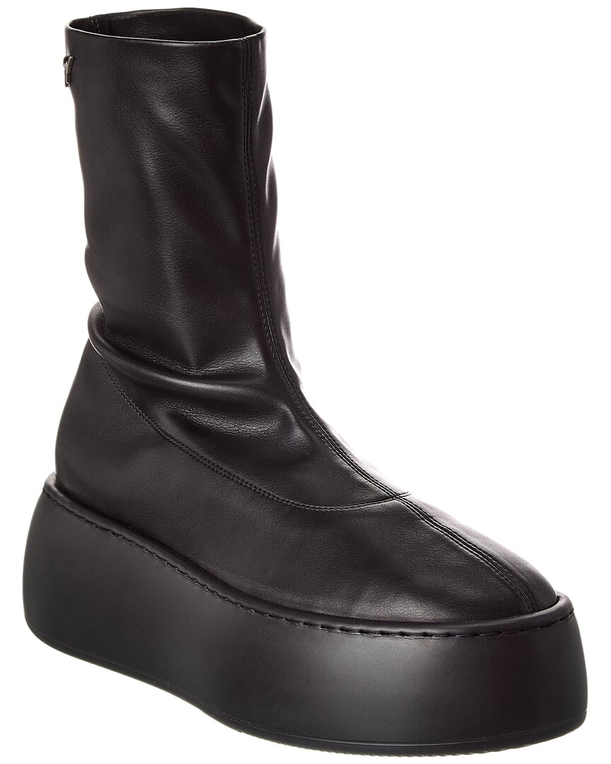 Giuseppe Zanotti Alma Leather Platform Boot In Black