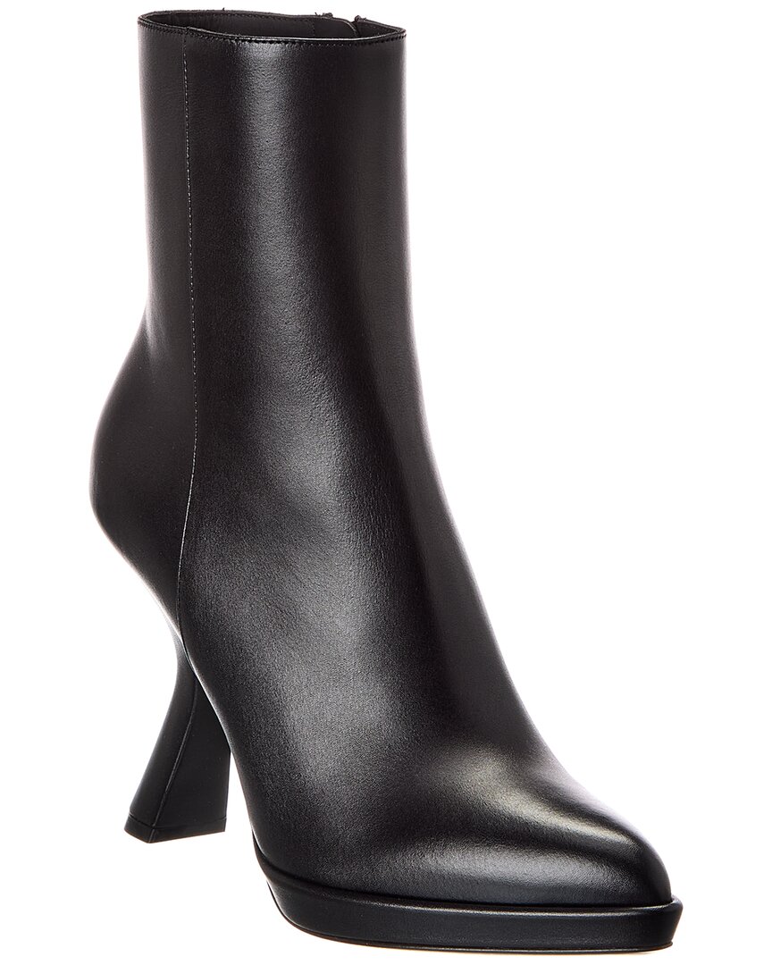 Dior D-fiction Leather Boot In Black