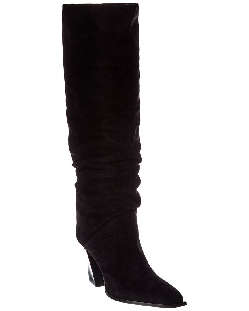 Jimmy Choo Hart 85 Suede Knee-high Boot In Multi