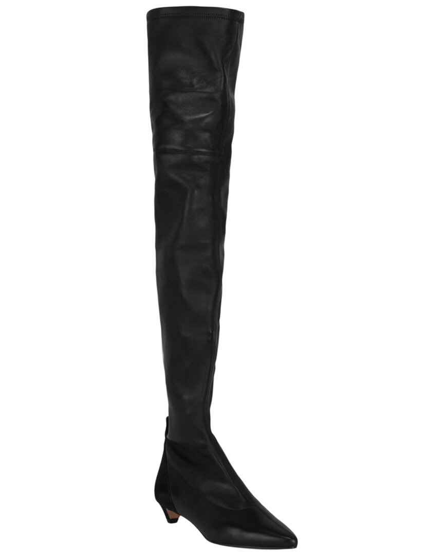 Givenchy Leather Over-the Knee Boot In Black