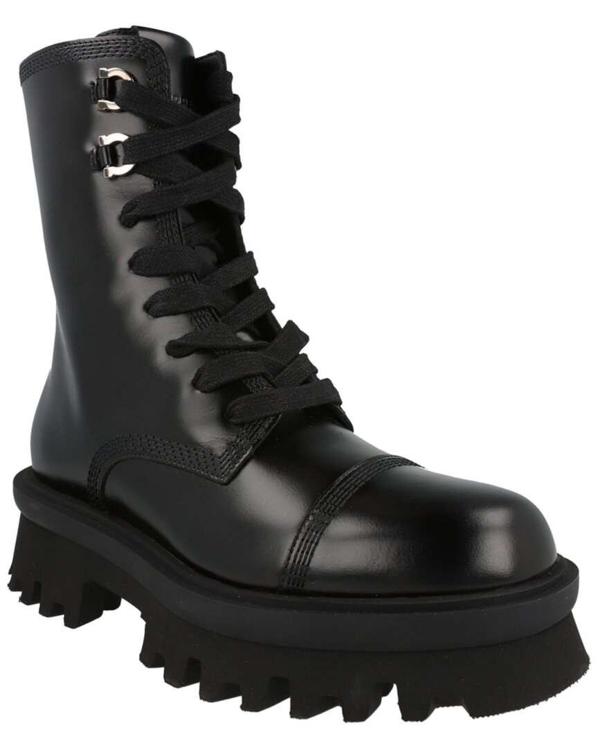 Ferragamo Orlando Leather Boot In Black
