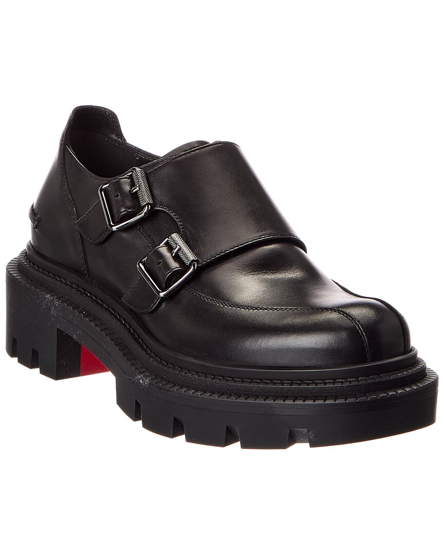 Christian Louboutin Antonina College Leather Loafer In Brown