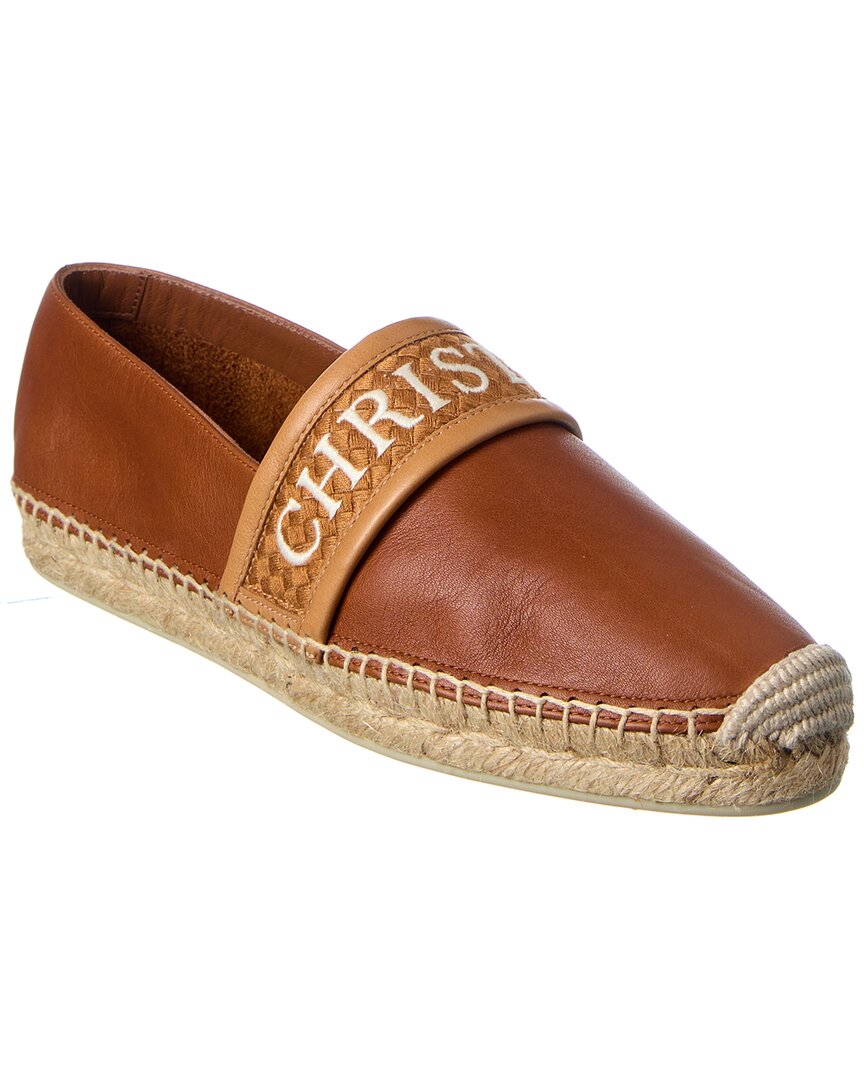 Christian Louboutin Nanoletta Leather Espadrille In Brown