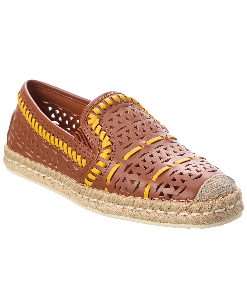 Tod's Leather Espadrille