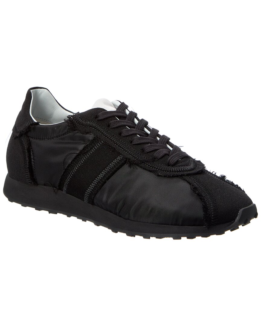 The Row Mica Canvas & Nylon Sneaker In Black
