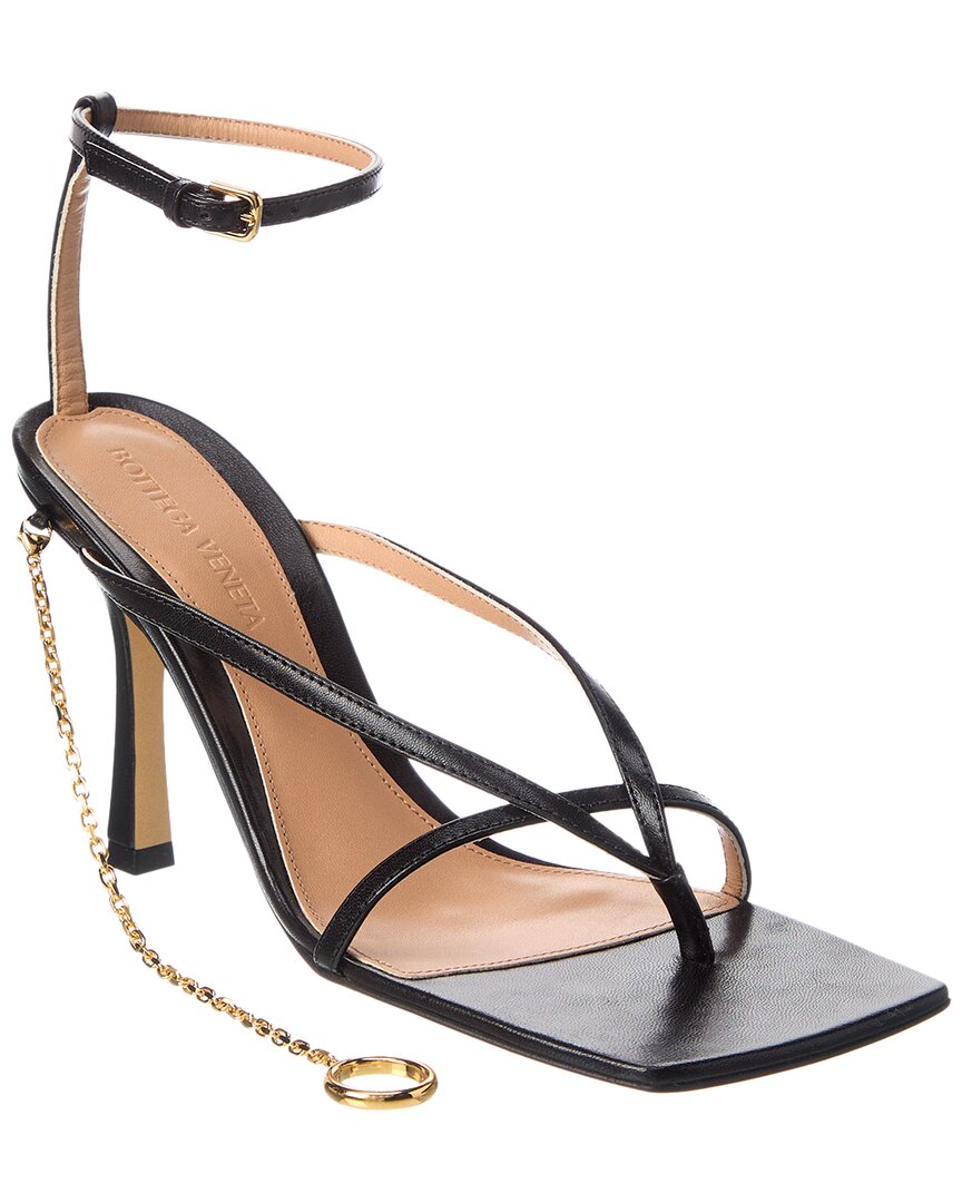Bottega Veneta Stretch Leather Sandals In Black