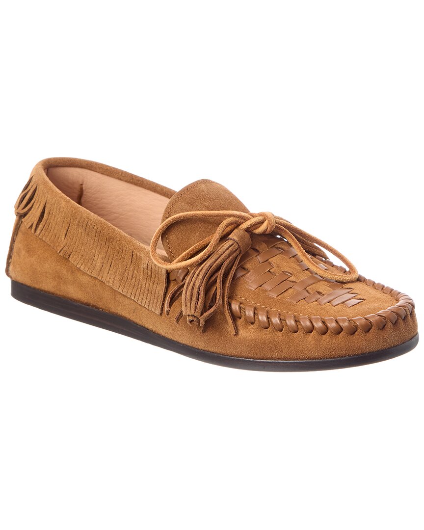 Isabel Marant Fitza Suede & Leather Moccasin