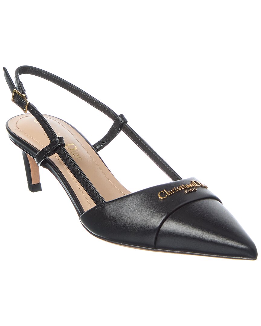 Dior My  Leather Slingback Pump In Black