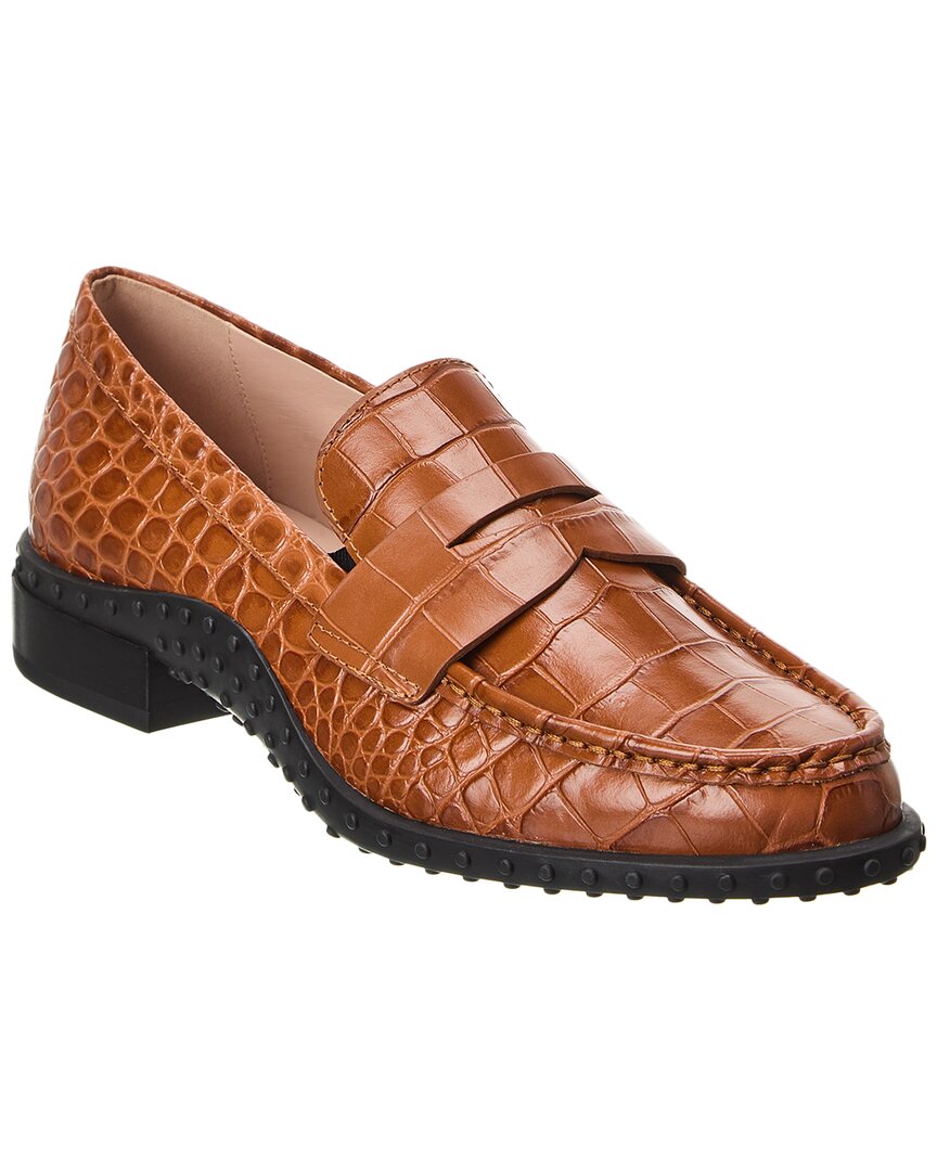 tod's crocodile effect loafers