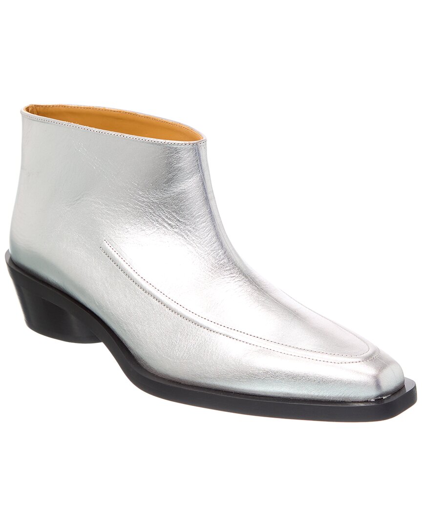 Proenza Schouler Dnu Pack  Leather Boot In Silver