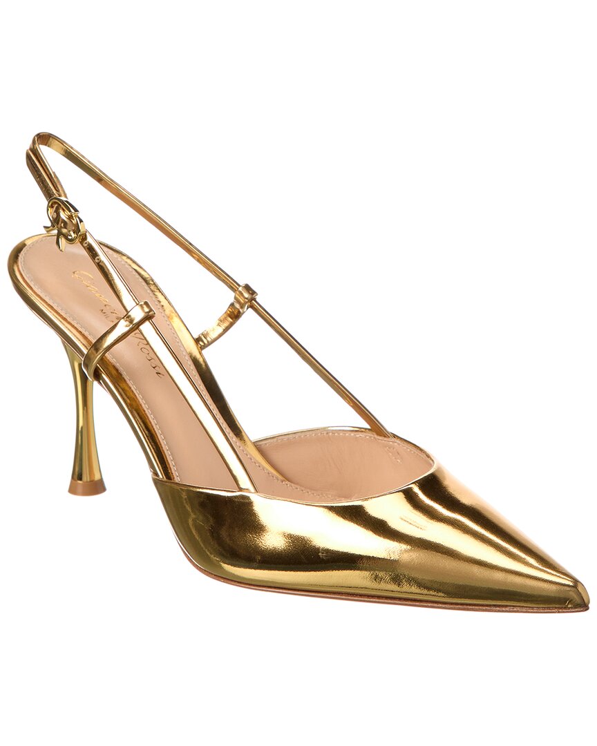 Gianvito Rossi Slingback Ascent In Gold