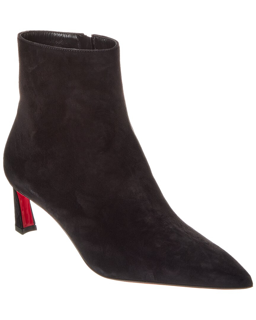 Christian Louboutin Condora Pointed Toe Bootie In Black