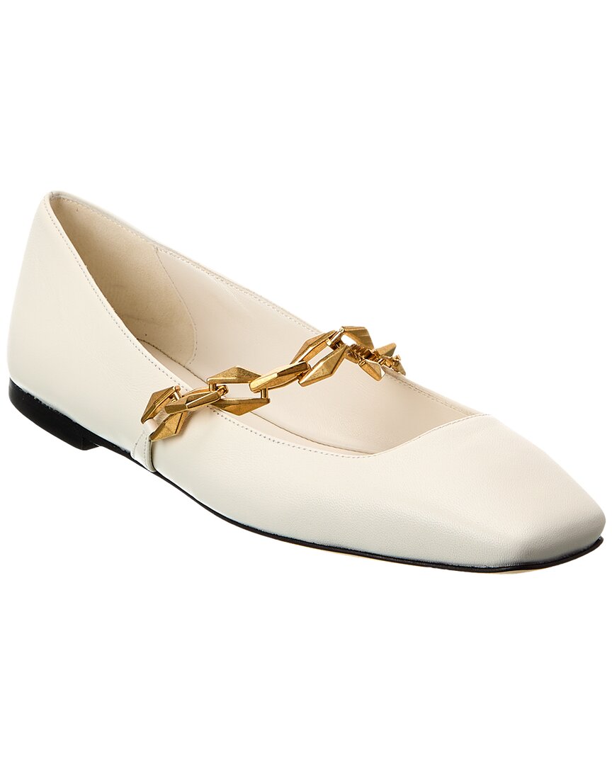 Jimmy Choo Diamond Tilda Flat In White