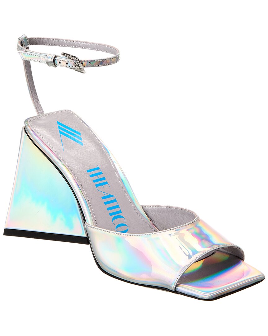 Attico The  Piper Sandal In Silver