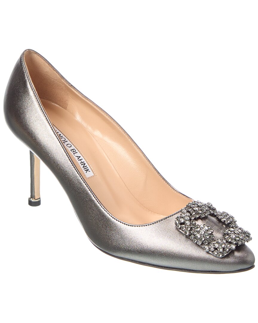 Manolo Blahnik Hangisi 70 Leather Pump