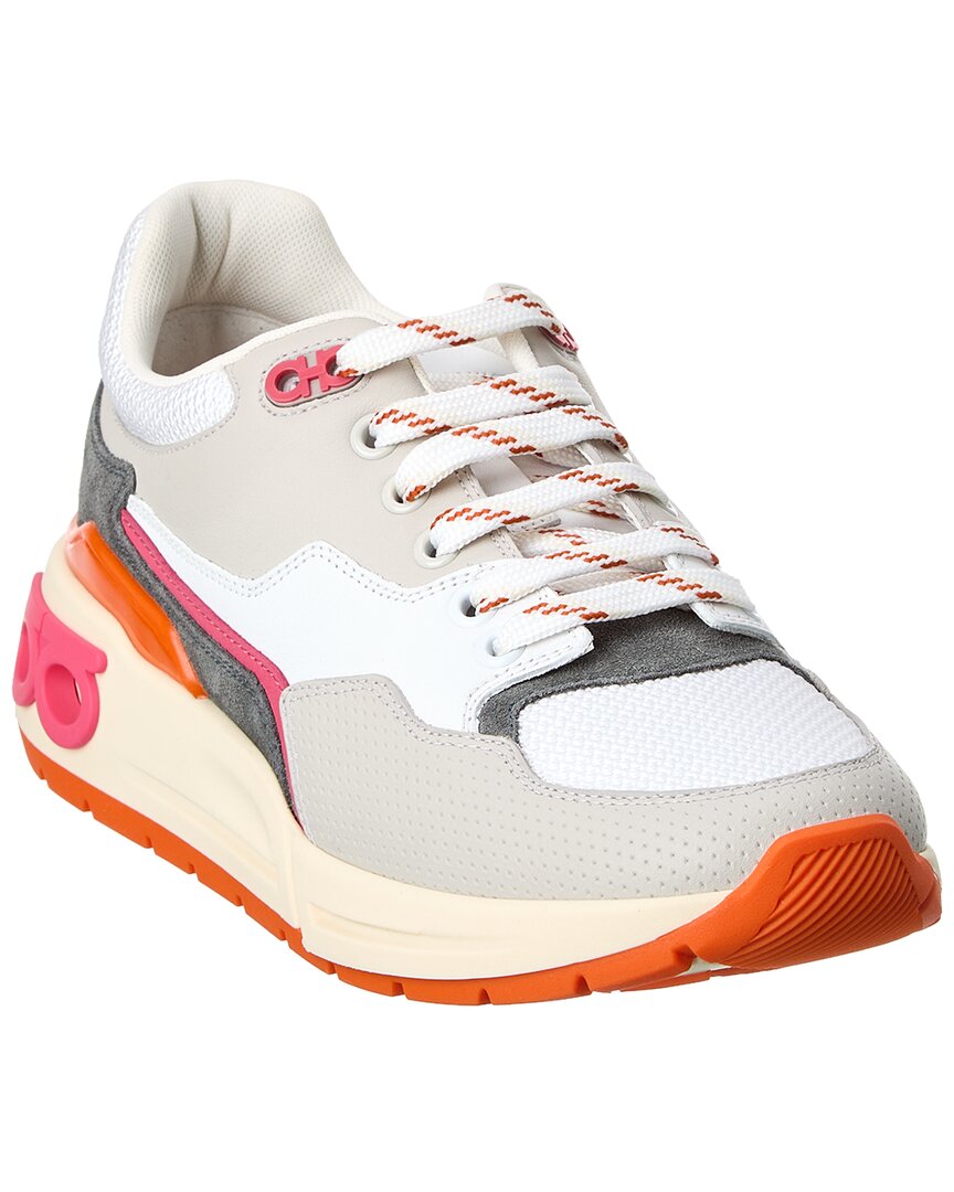 Ferragamo Cosma Low-top Sneakers In White