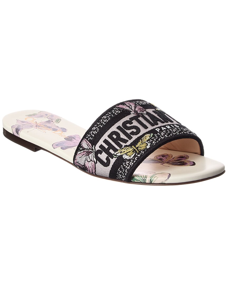 Dior Dway Canvas Sandal In Multi