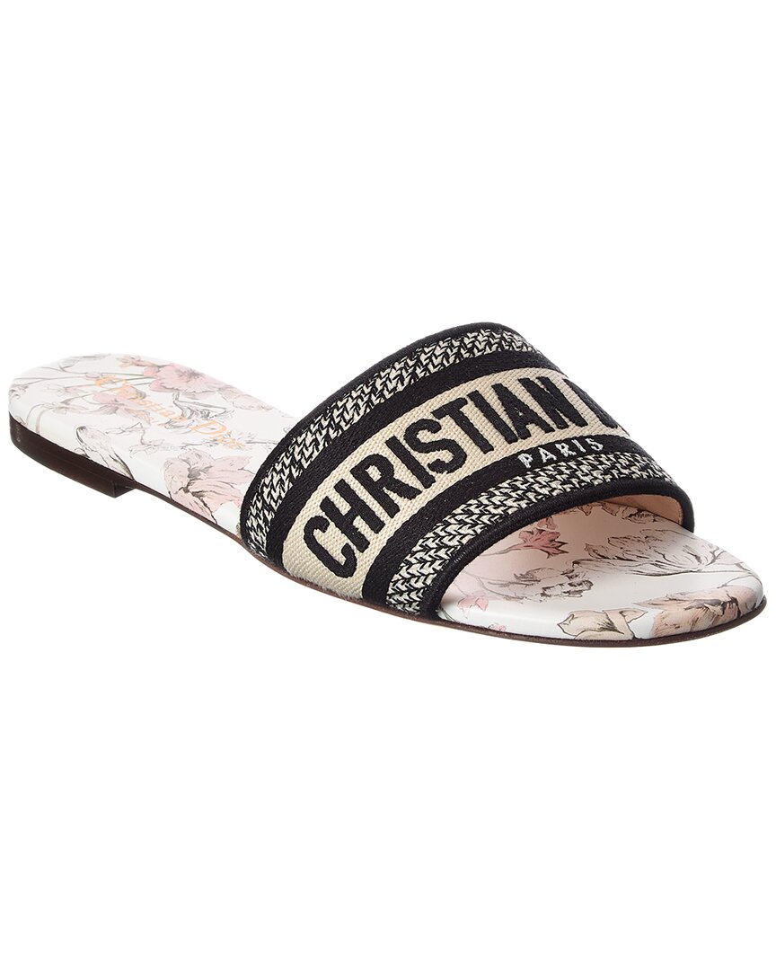 Dior Dway Canvas Sandal In Multi