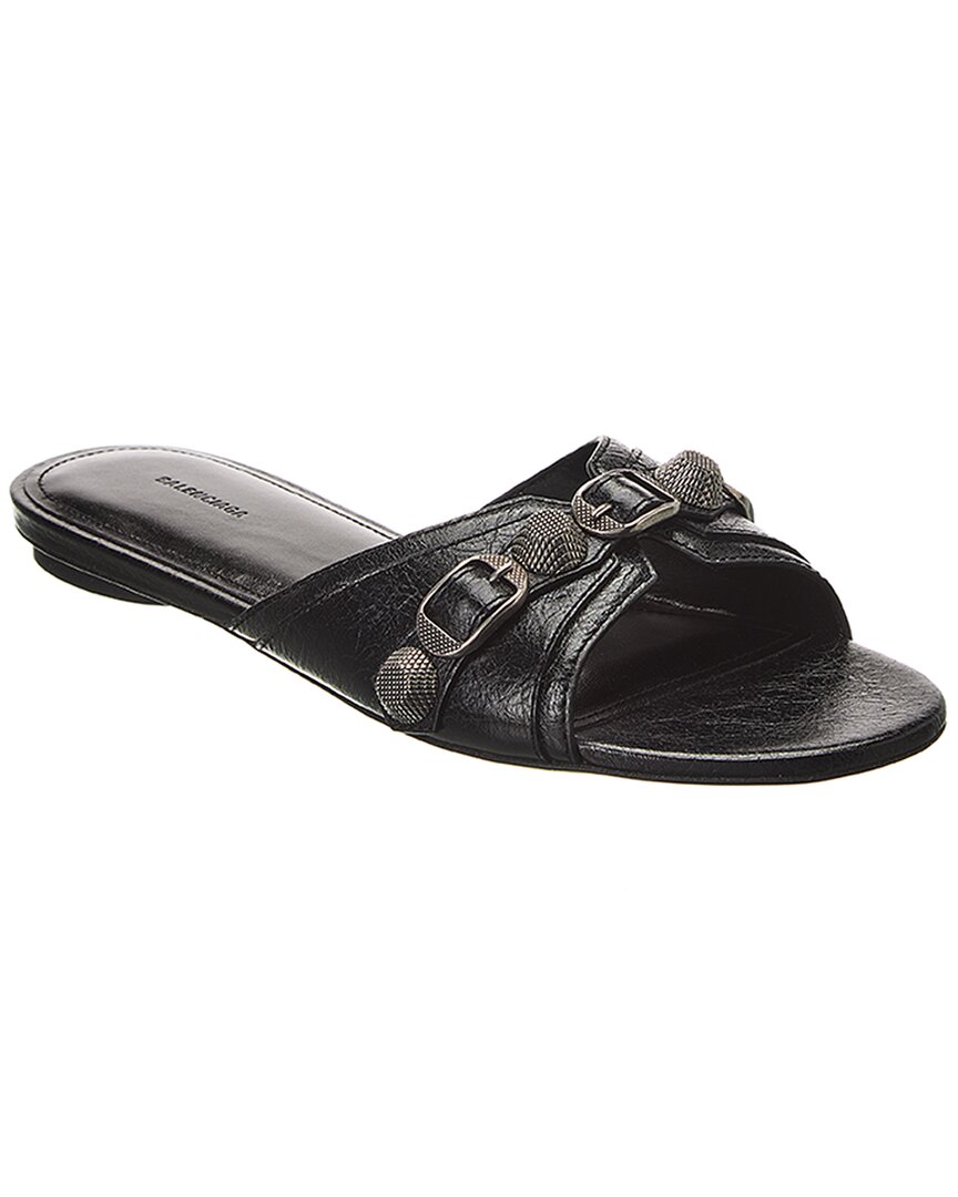 BALENCIAGA CAGOLE LEATHER SANDAL