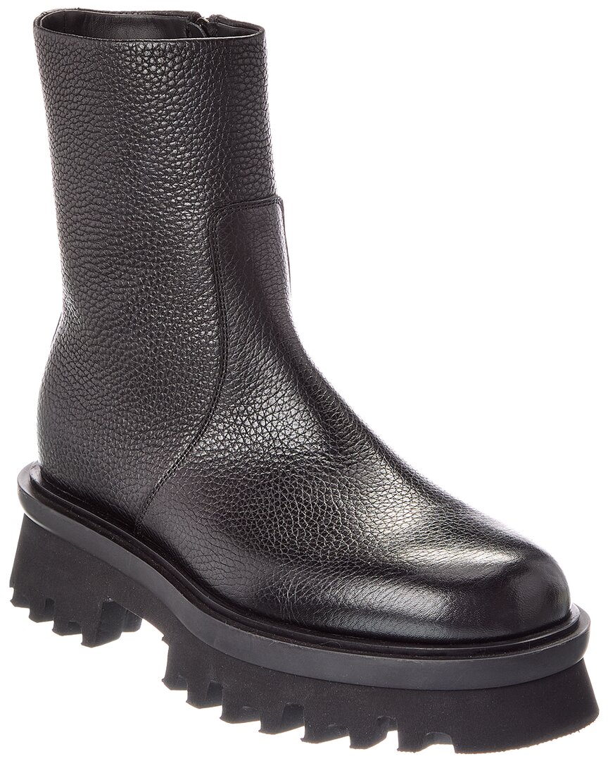 Ferragamo Klem Leather Boot In Black