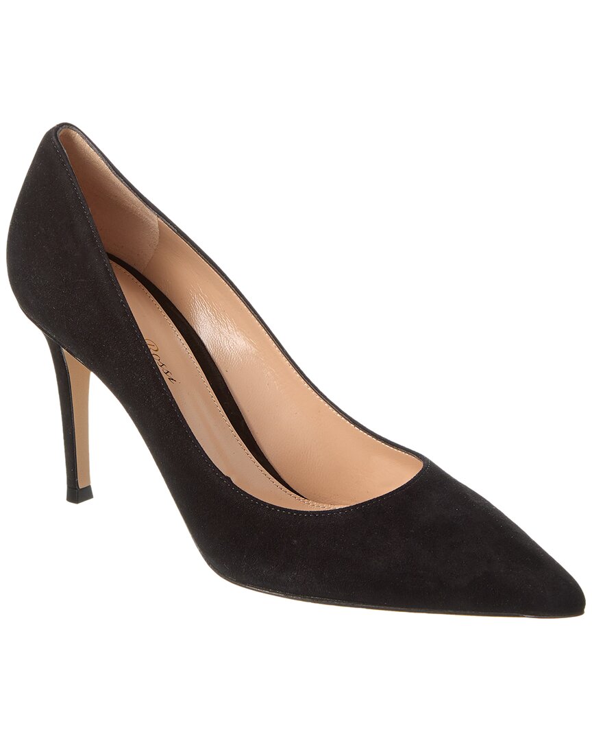 Gianvito Rossi Gianvito 70 Suede Leather Pumps In Black
