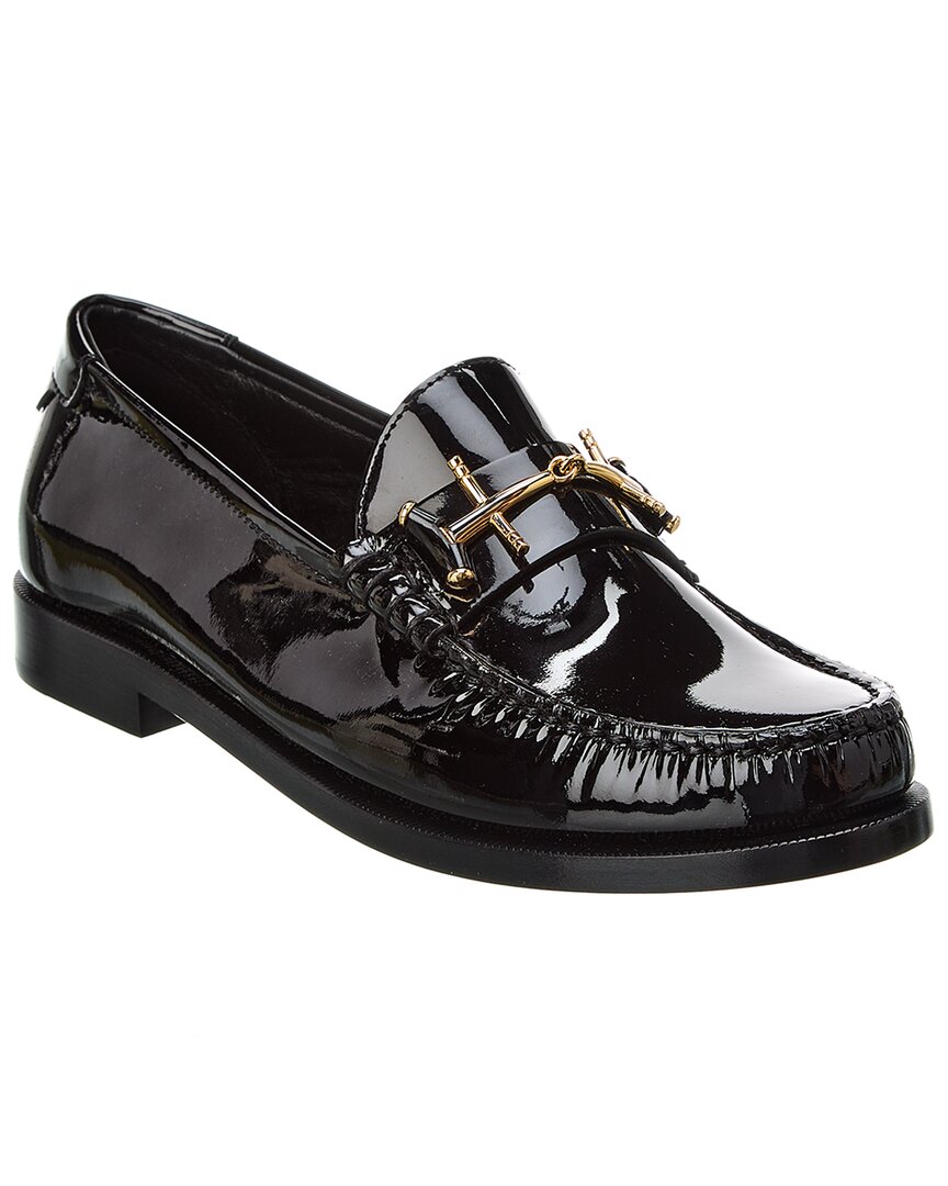 Saint Laurent Le Patent Loafer In Black