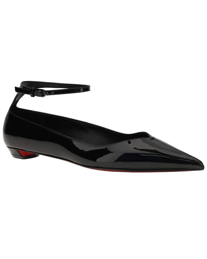 CHRISTIAN LOUBOUTIN CHRISTIAN LOUBOUTIN EROZEENA PATENT BALLERINA FLAT