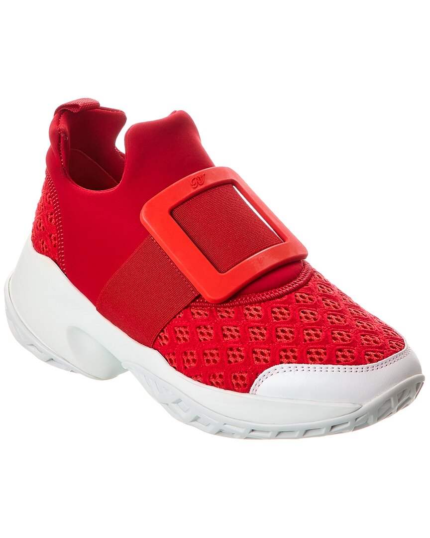 Roger Vivier Viv Run Sneaker In Red