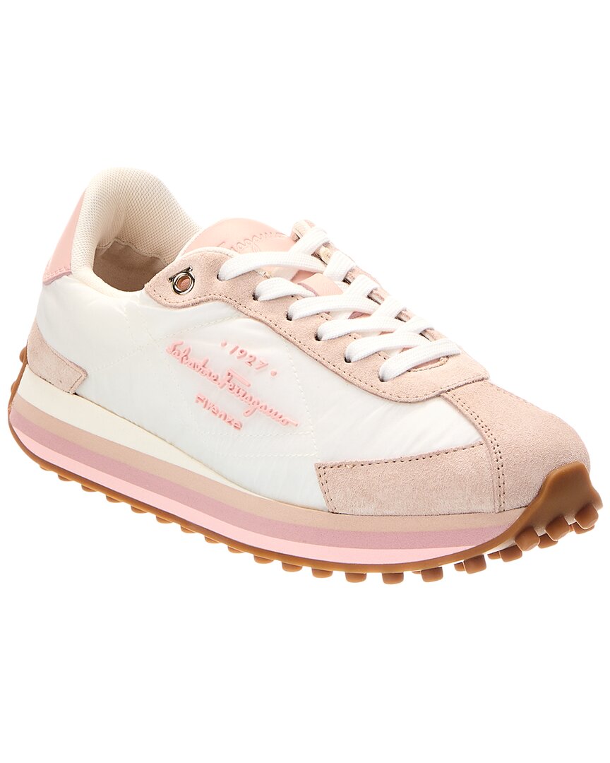 Ferragamo Salvatore Iggy Leather Sneaker In Multi