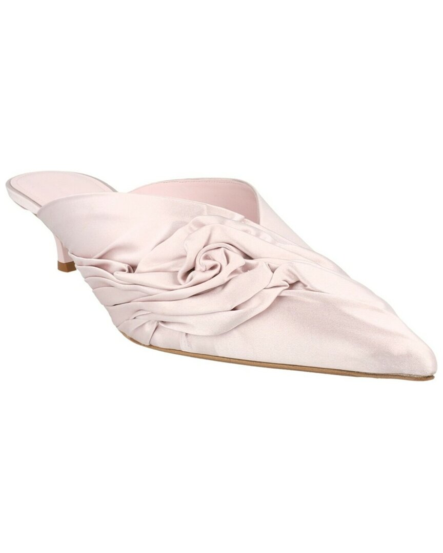 Givenchy Show Twist Satin Mule In Neutral