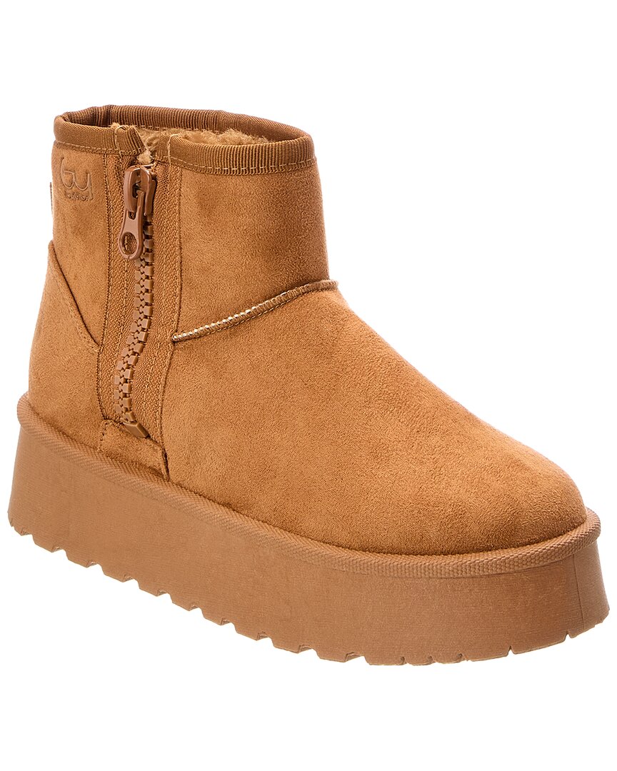 Byblos Suede Boot In Orange