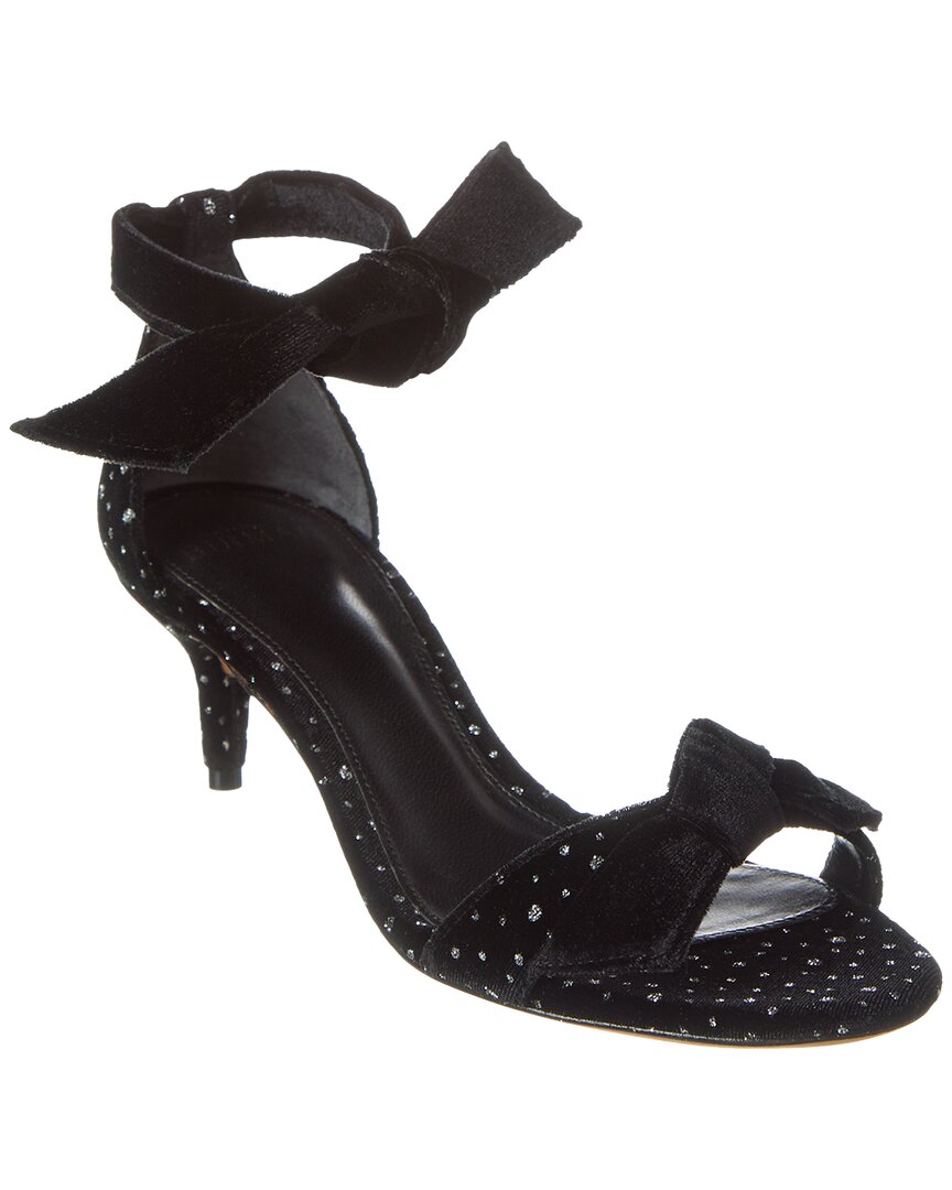 Shop Alexandre Birman Clarita 50 Velvet Sandal