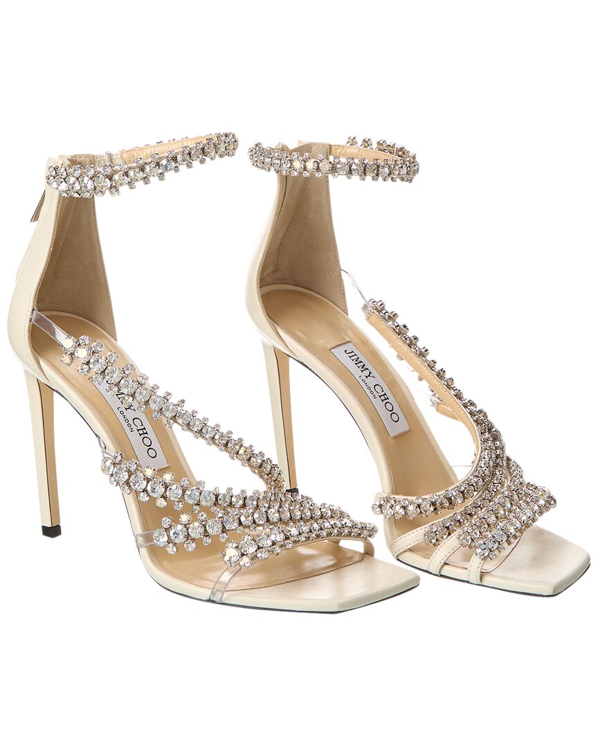 Jimmy Choo Josefine Crystal Strappy Cocktail Stiletto Sandals