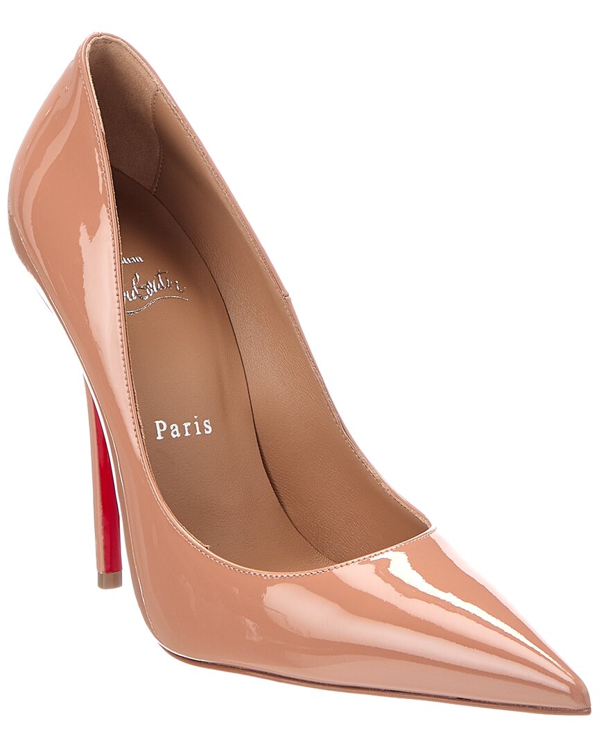 Christian Louboutin Miss Z Patent Red Sole Pumps In Vintage Rose
