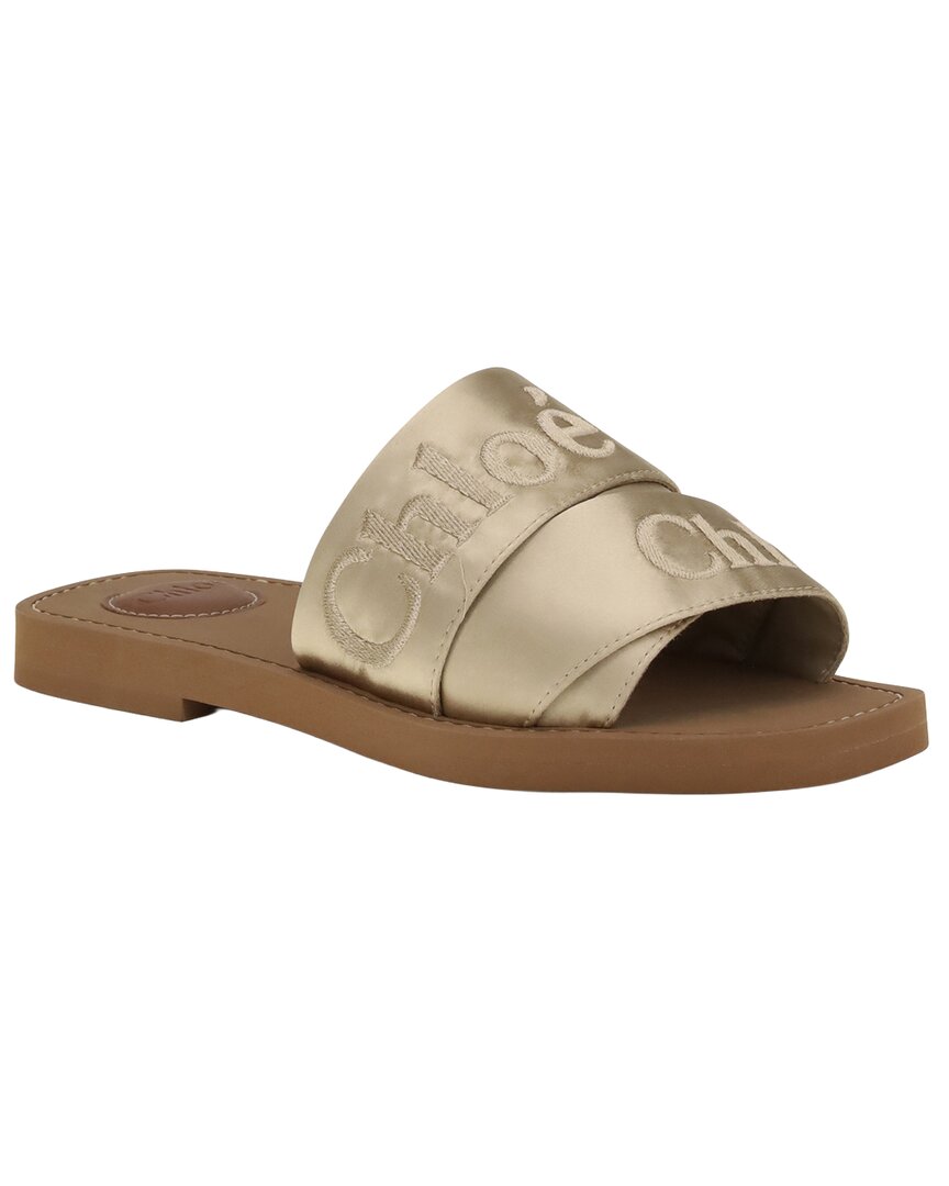 Chloé Chloe Woody Mule In Gold
