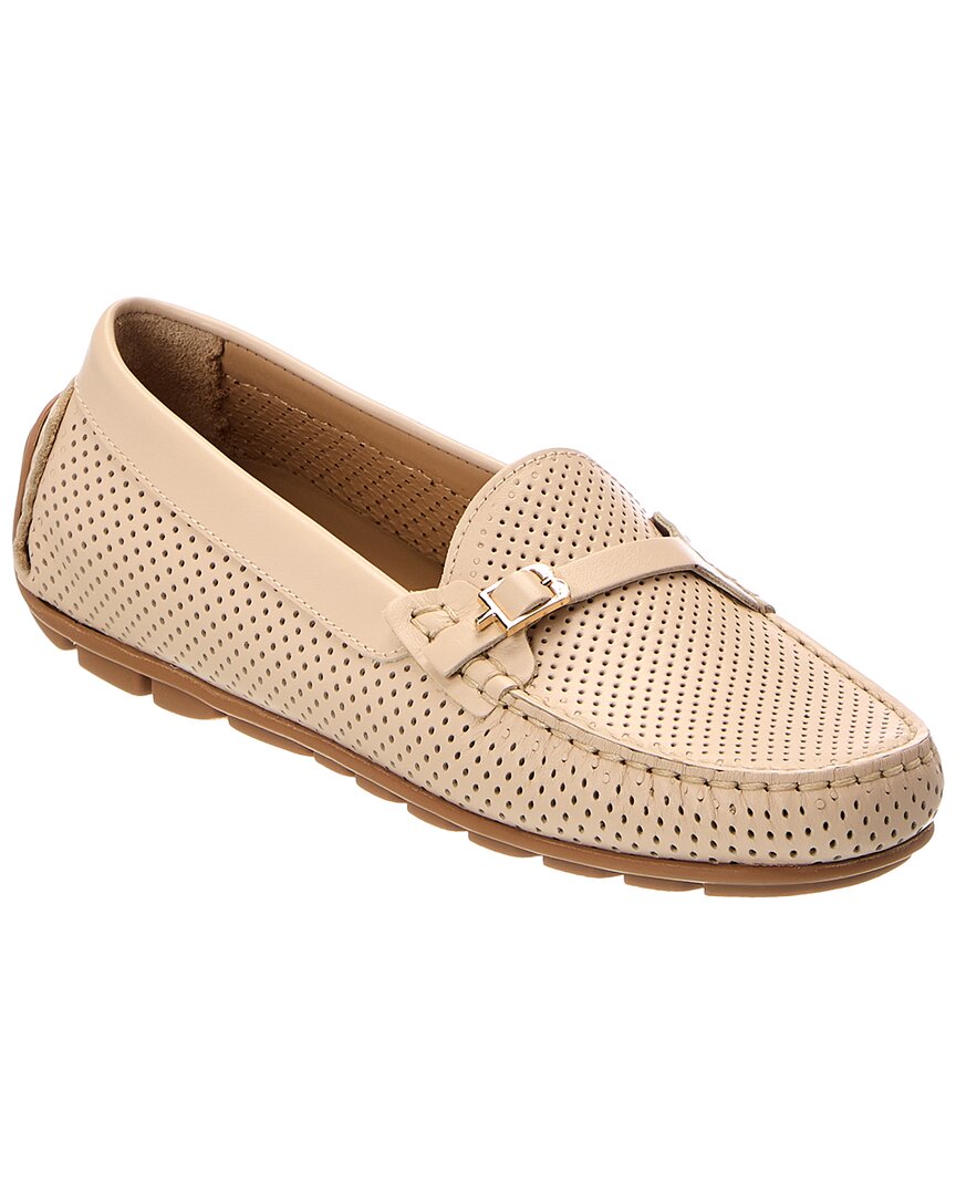 Baldini Leather Loafer In Brown