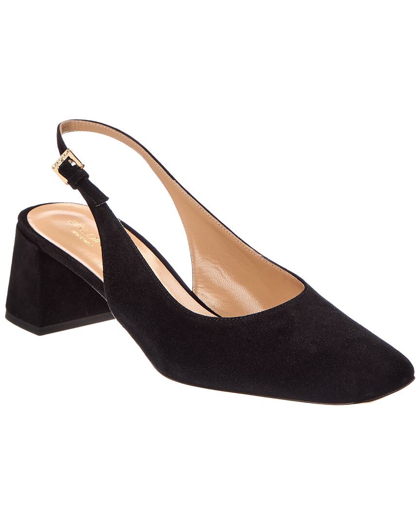 Baldini Suede Slingback Pump In Black