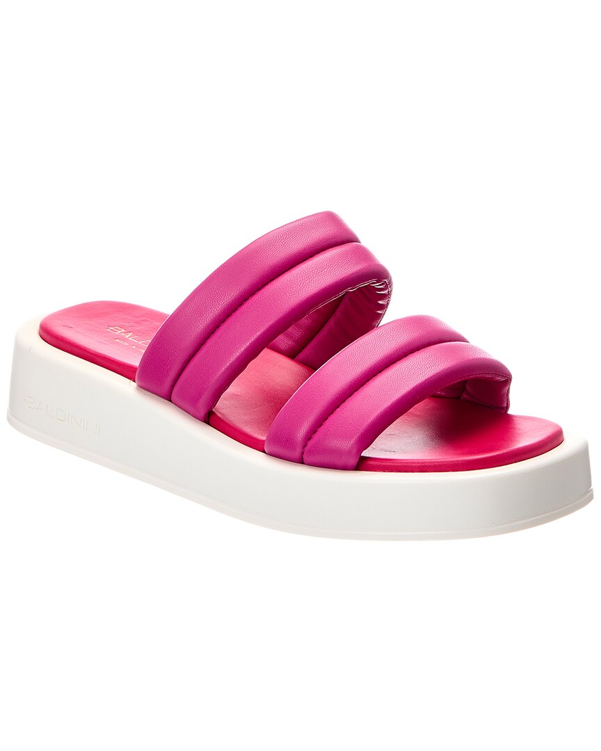 Baldini Leather Sandal In Pink