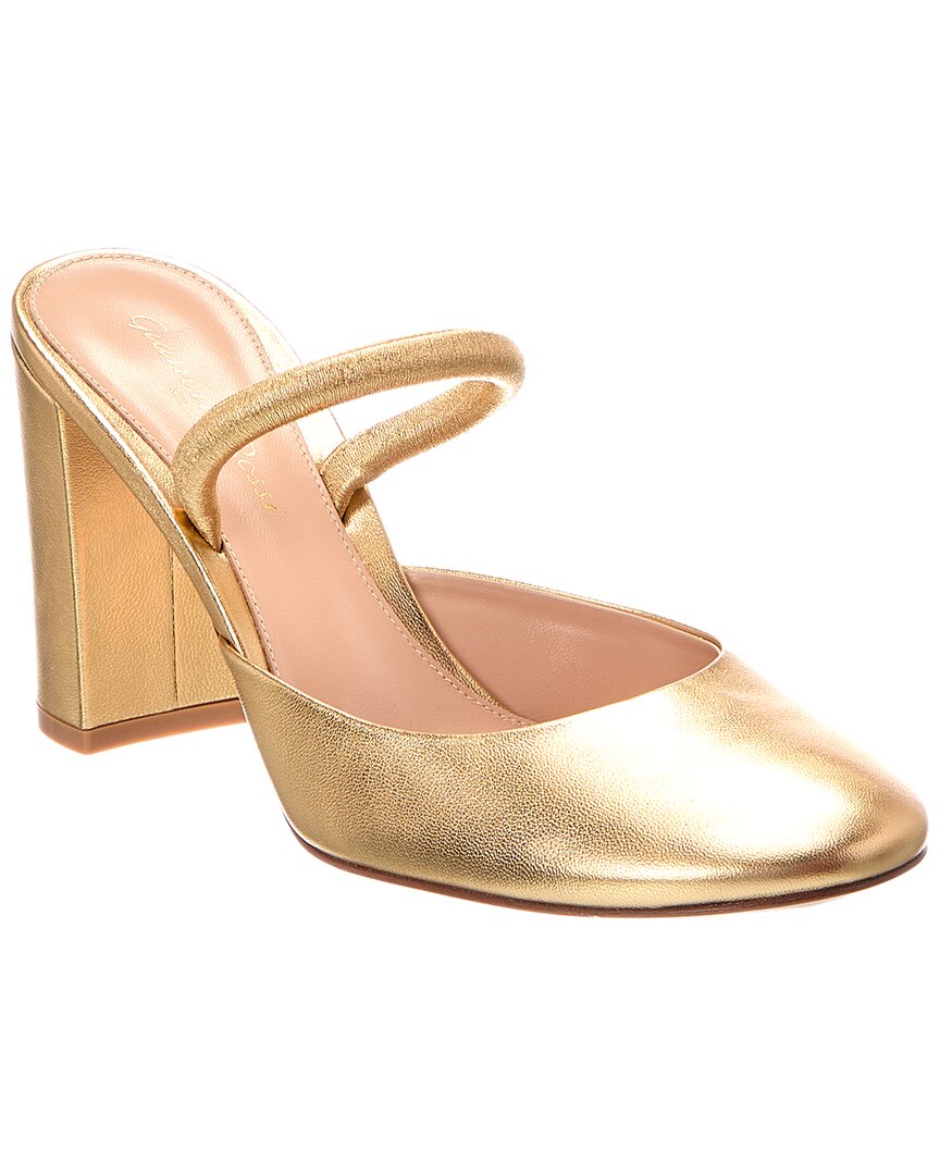 Gianvito Rossi Leather Pump In Metallic