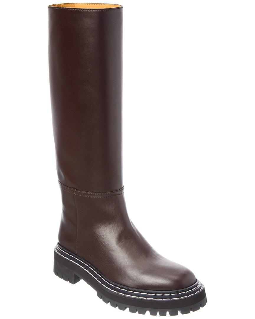 Proenza Schouler Leather Knee-high Boot In Black