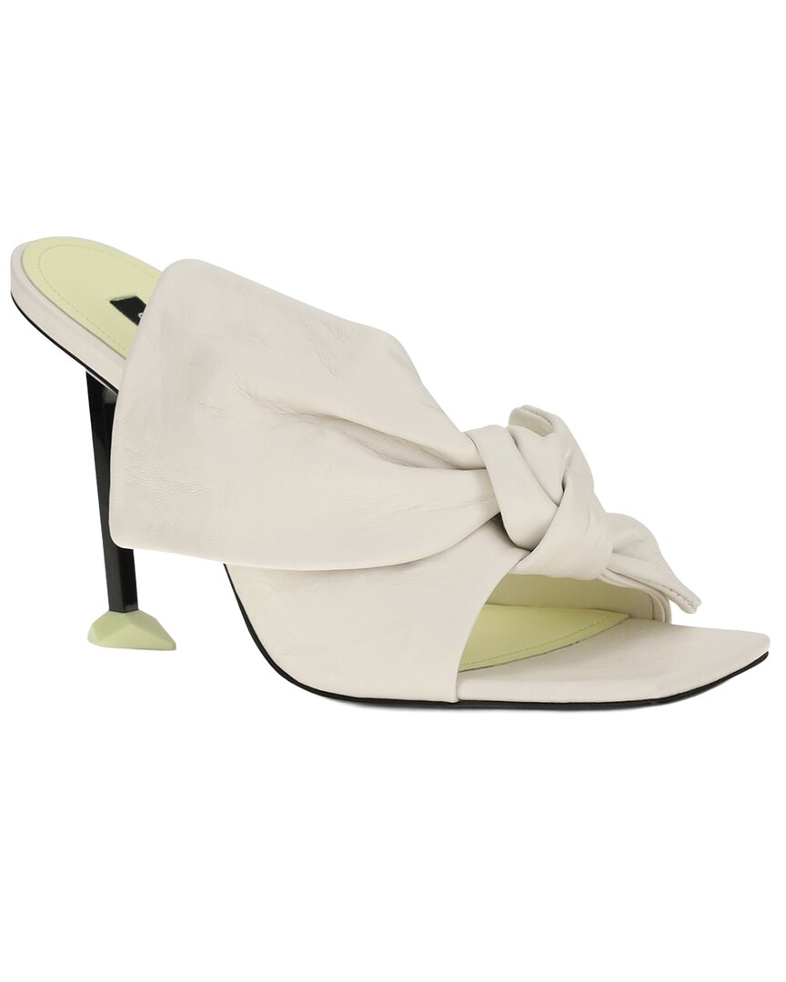 Givenchy Leather Mule In Animal Print